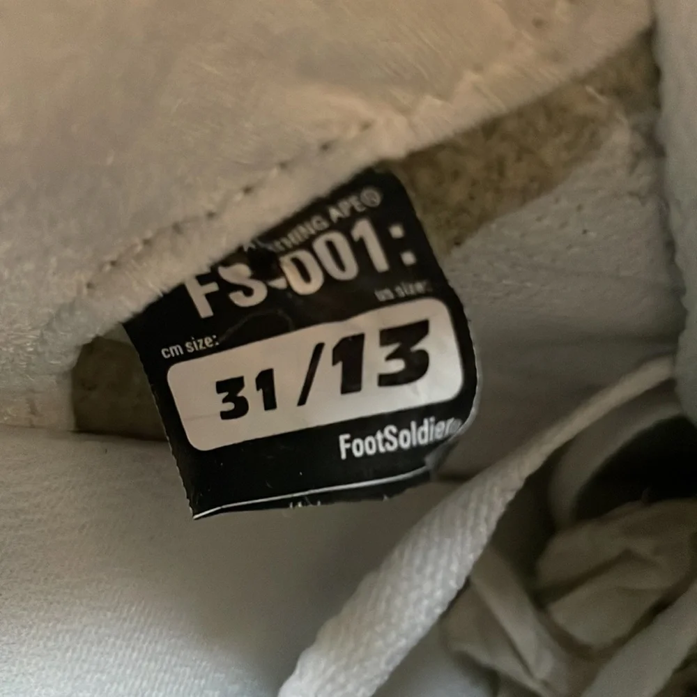 A Bathing Ape Bape Sta Navy FS-001 Sneaker DS Size 13 Used excellent condition - Picture 14 of 14